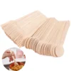 100/200pcs Disposable Wooden Fork and Spoon 14cm for Tasting Sampling Yogurt Ice Cream Dessert Forks Spoons Party Supplies TMZ